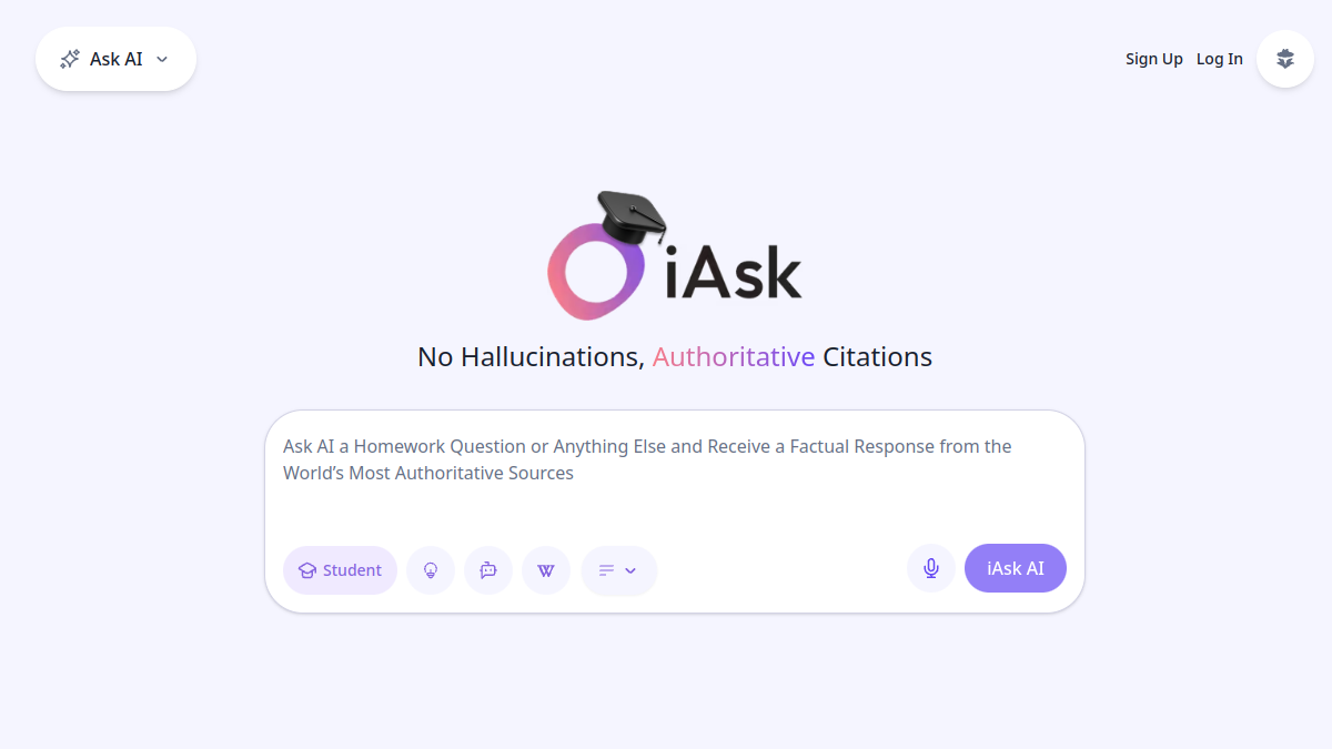 iAsk AI官网截图