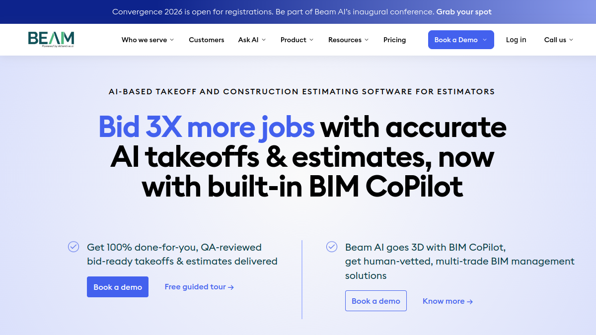 Beam AI Takeoff Software官网截图