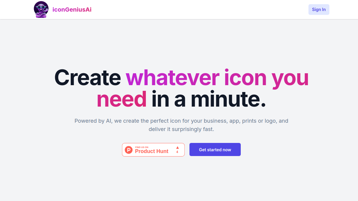 iconGeniusAi官网截图