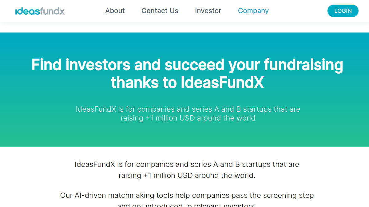 IdeasFundX官网截图