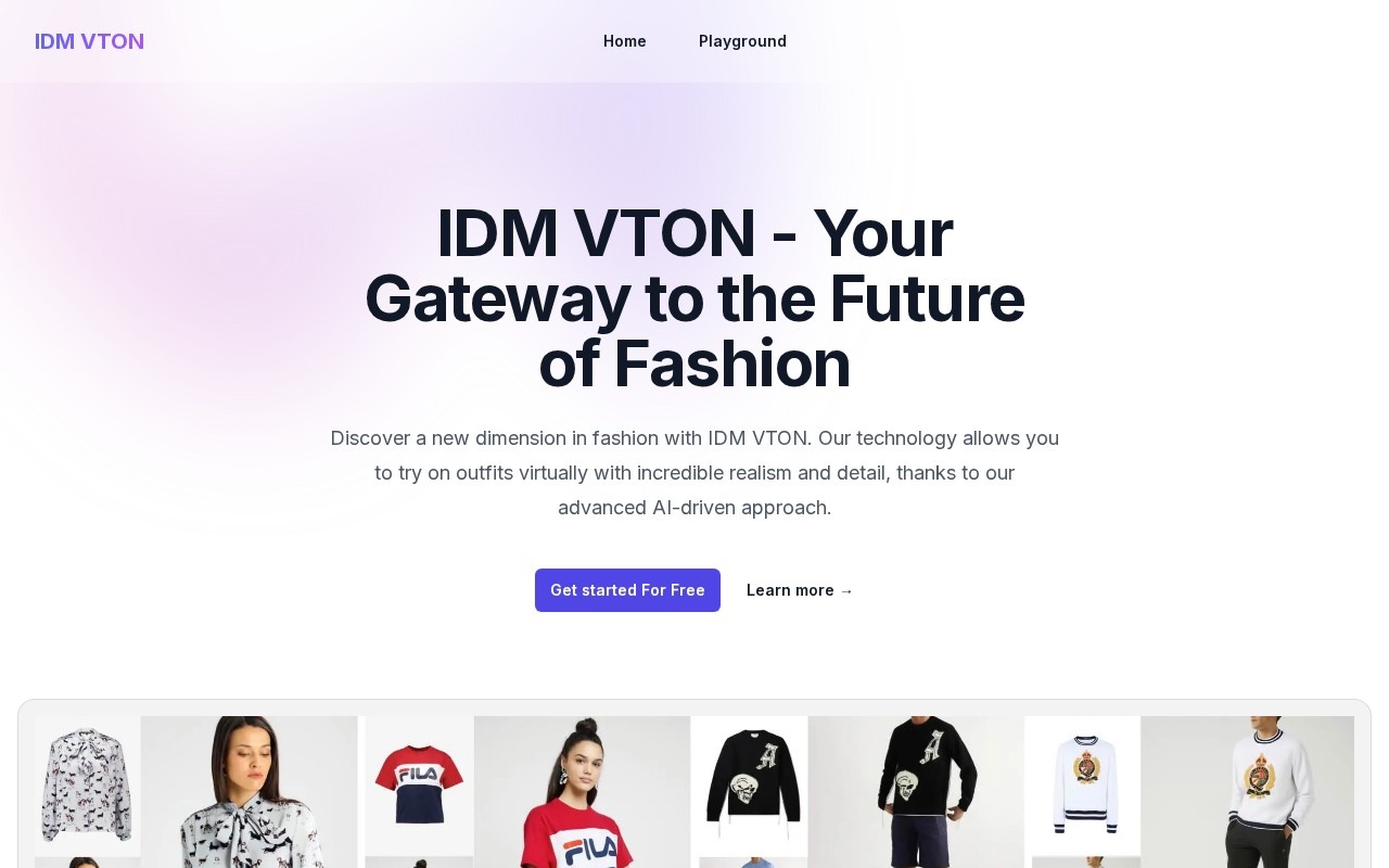 IDM VTON Online官网截图