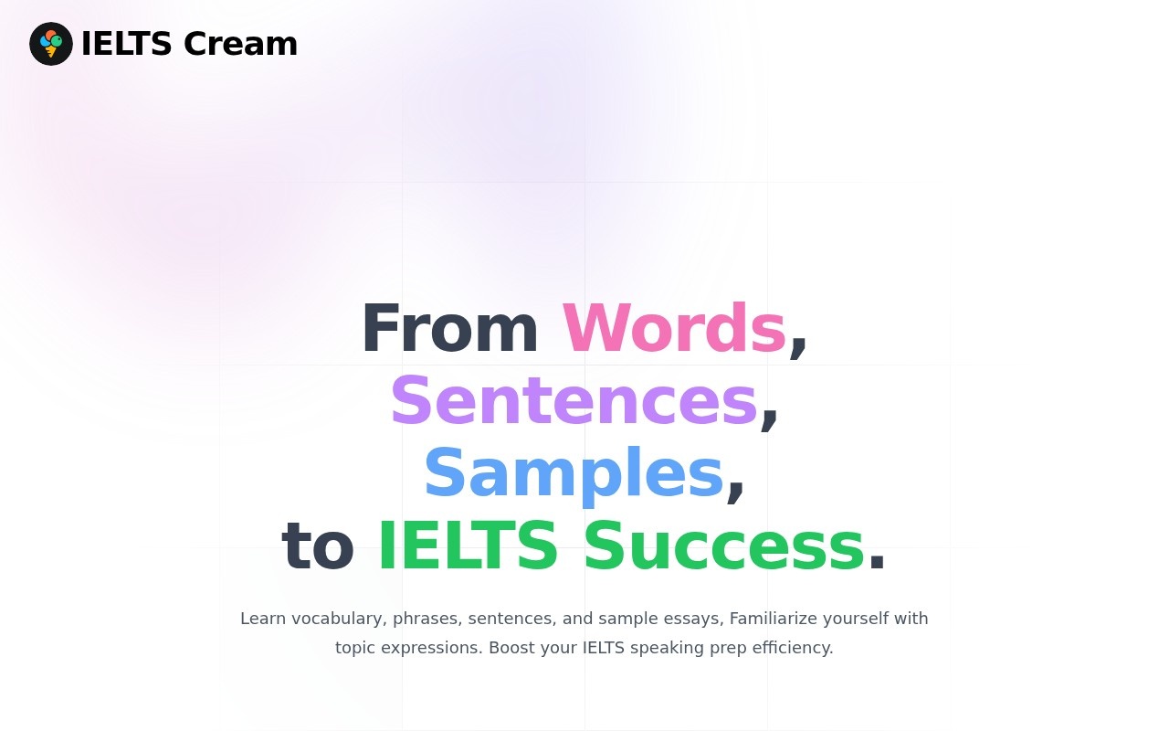 IELTS Cream官网截图