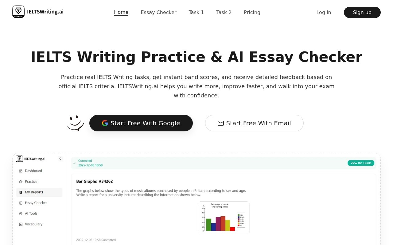 IELTS Writing AI官网截图