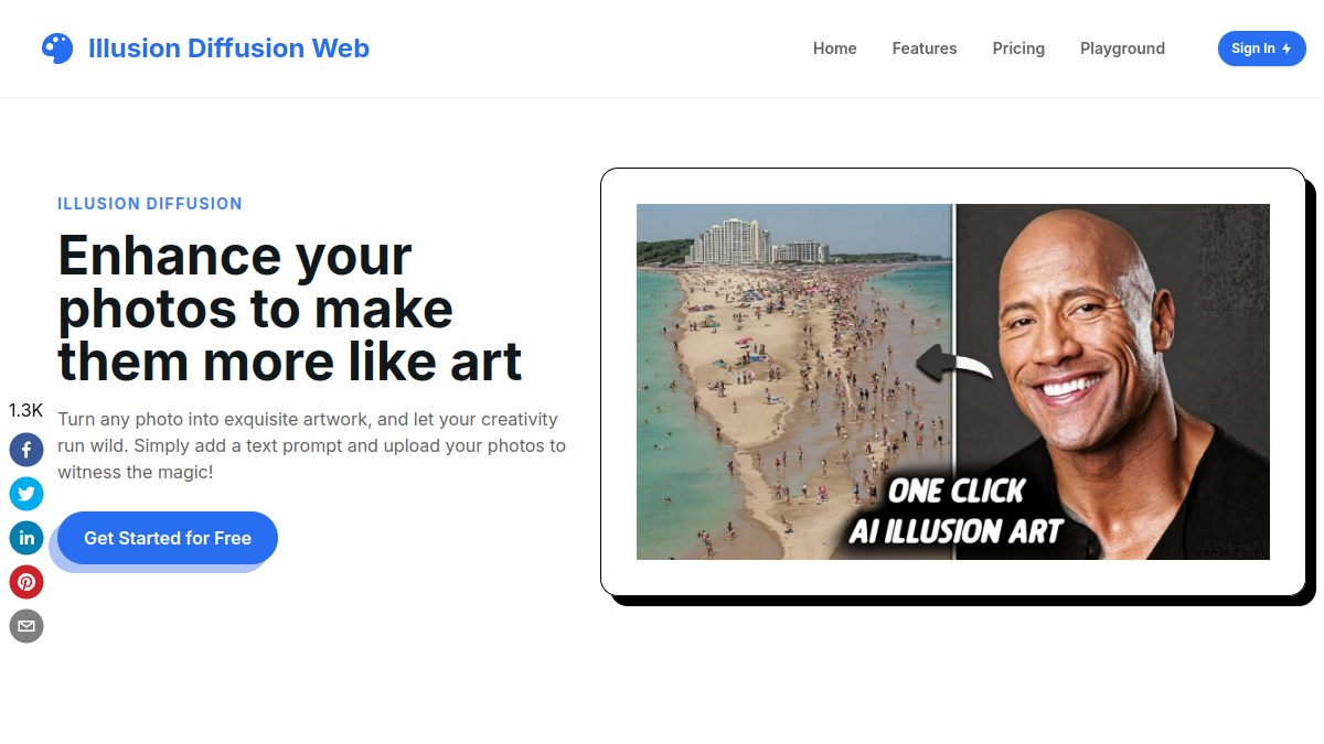 Illusion Diffusion Web官网截图