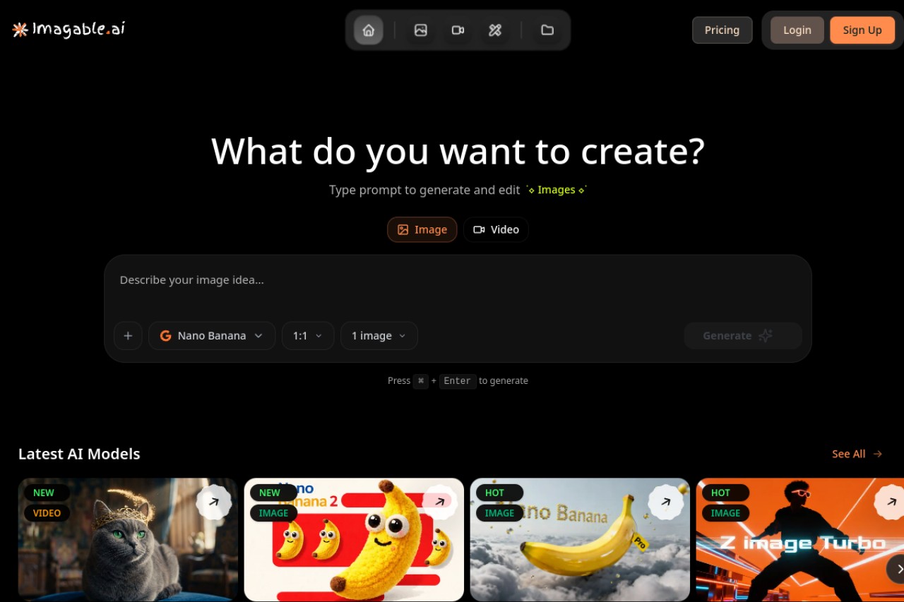 Imagable AI Image Editor官网截图