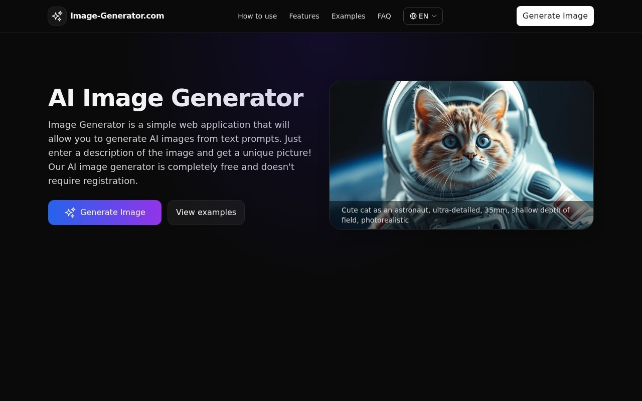 Image-Generator.com官网截图