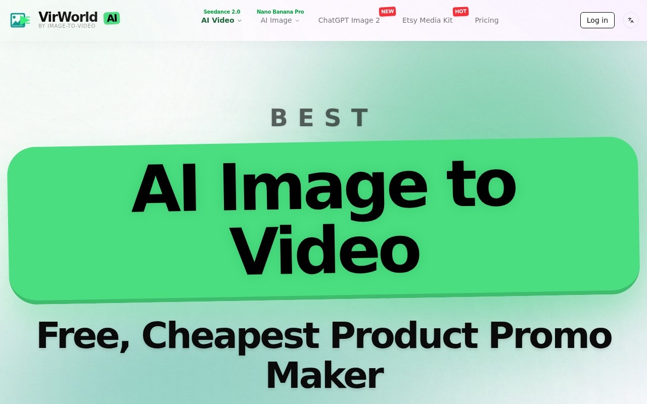 Best AI Image to Video | Free, Cheapest Product Promo Maker官网截图