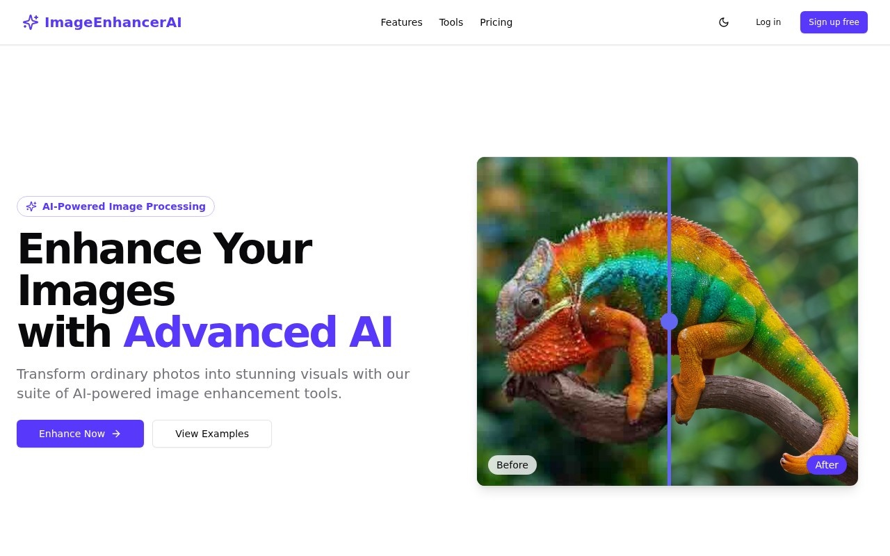 Image Enhancer AI官网截图