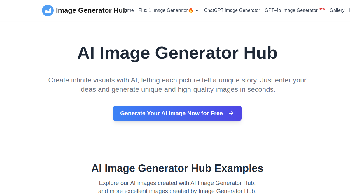 Image Generator Hub官网截图