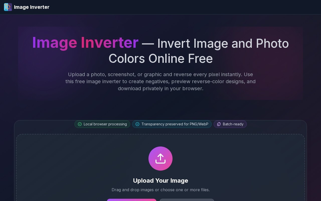 Image Inverter官网截图