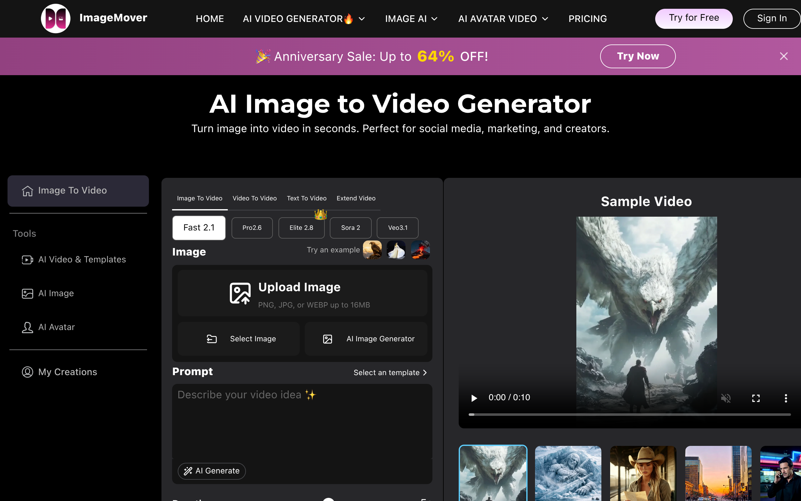 ImageMover AI官网截图