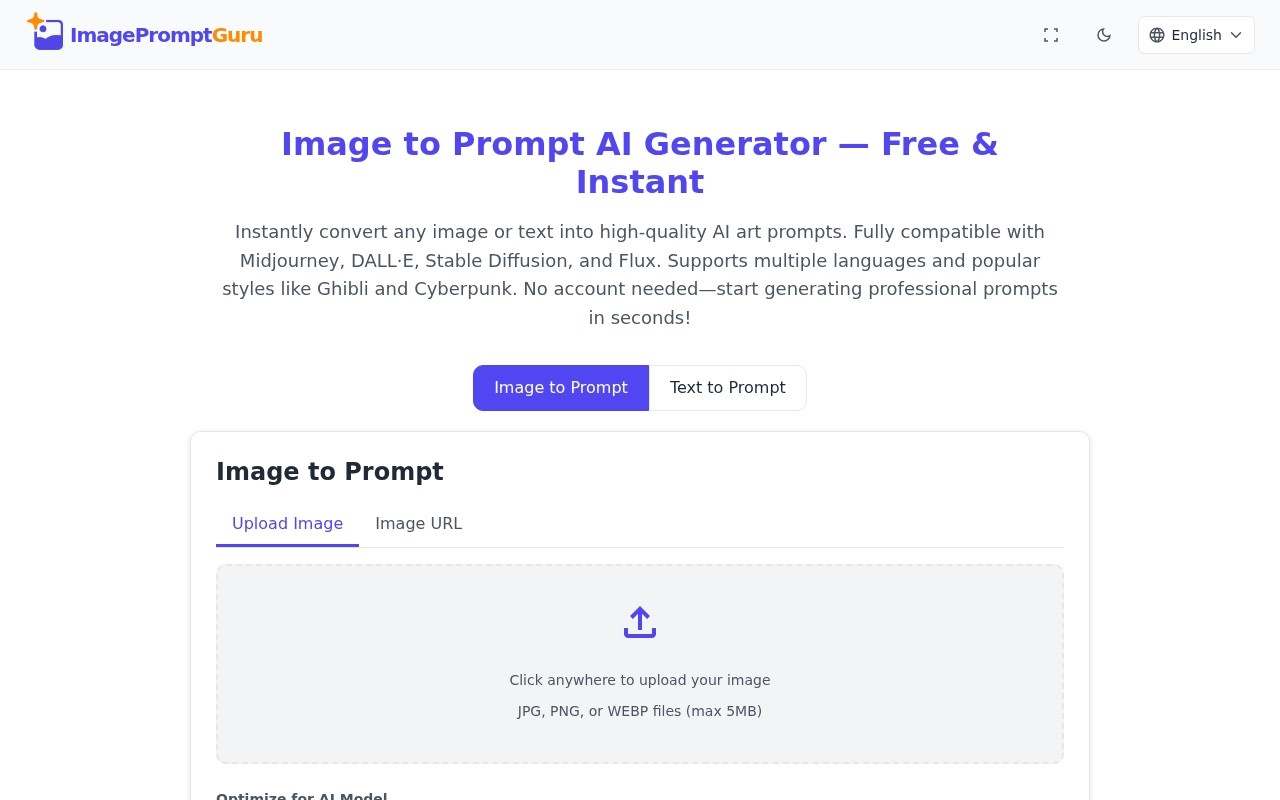 ImagePromptGuru.net官网截图
