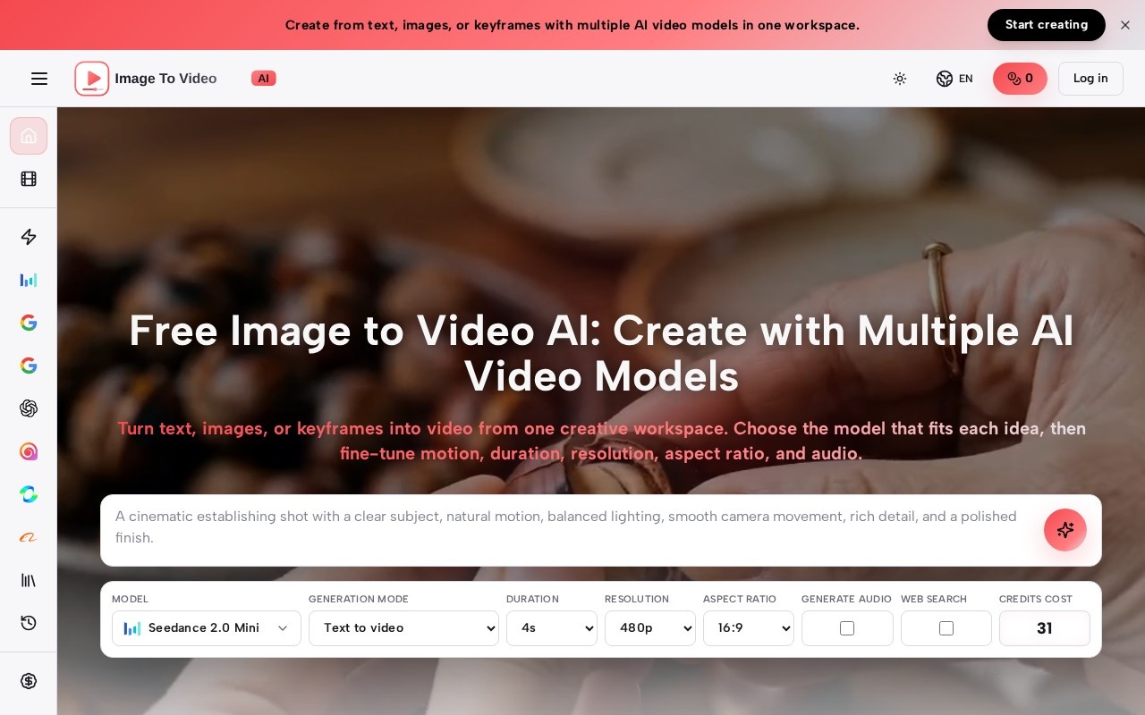 ImagetoVideoAI官网截图