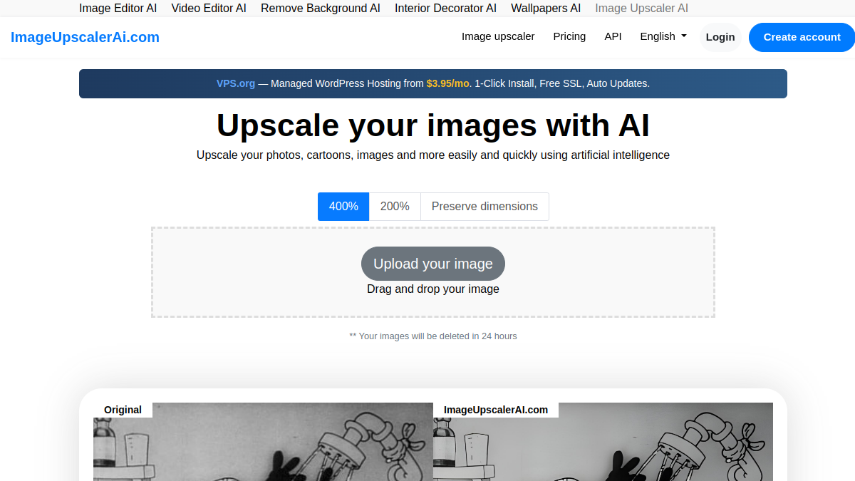 ImageUpscalerAi官网截图