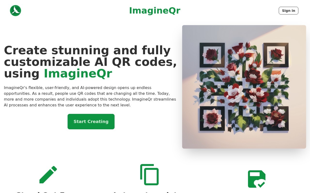 ImagineQr官网截图