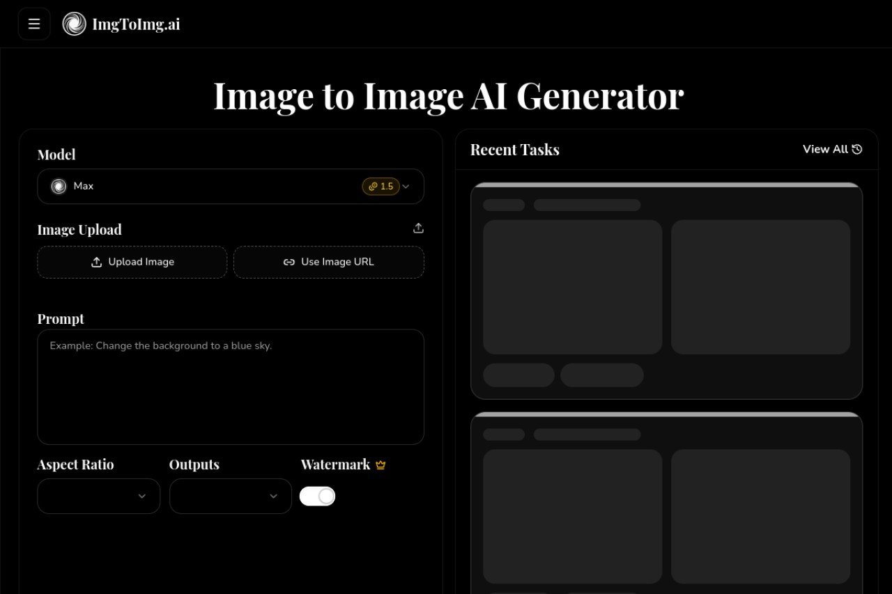 Image To Image AI官网截图