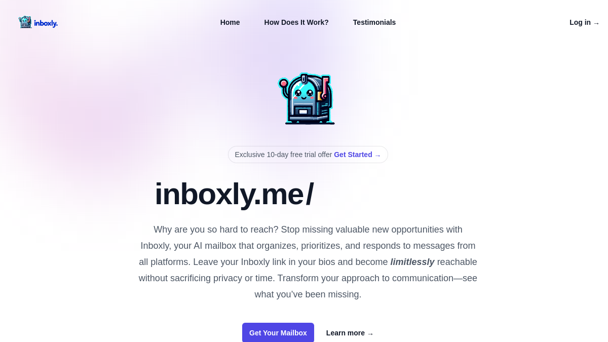 Inboxly AI官网截图