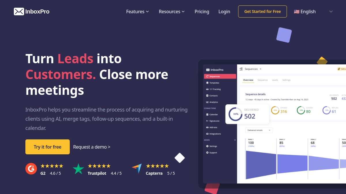 InboxPro官网截图