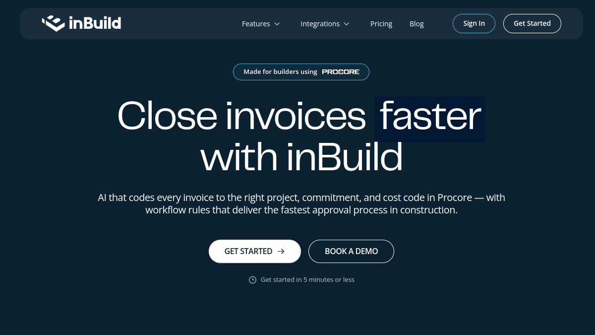 inBuild官网截图