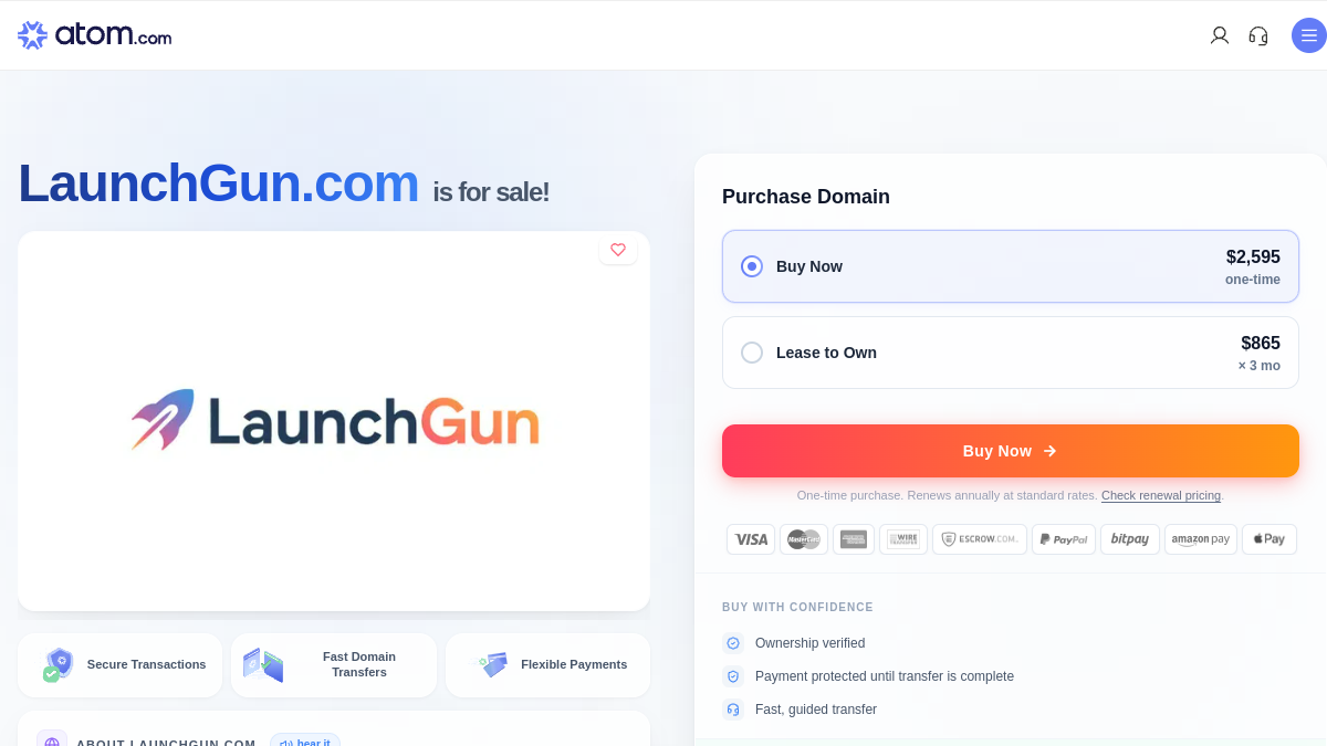 LaunchGun官网截图