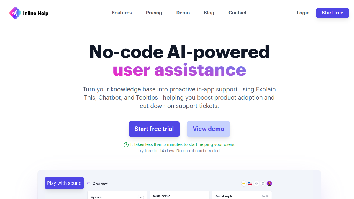 Inline Help官网截图