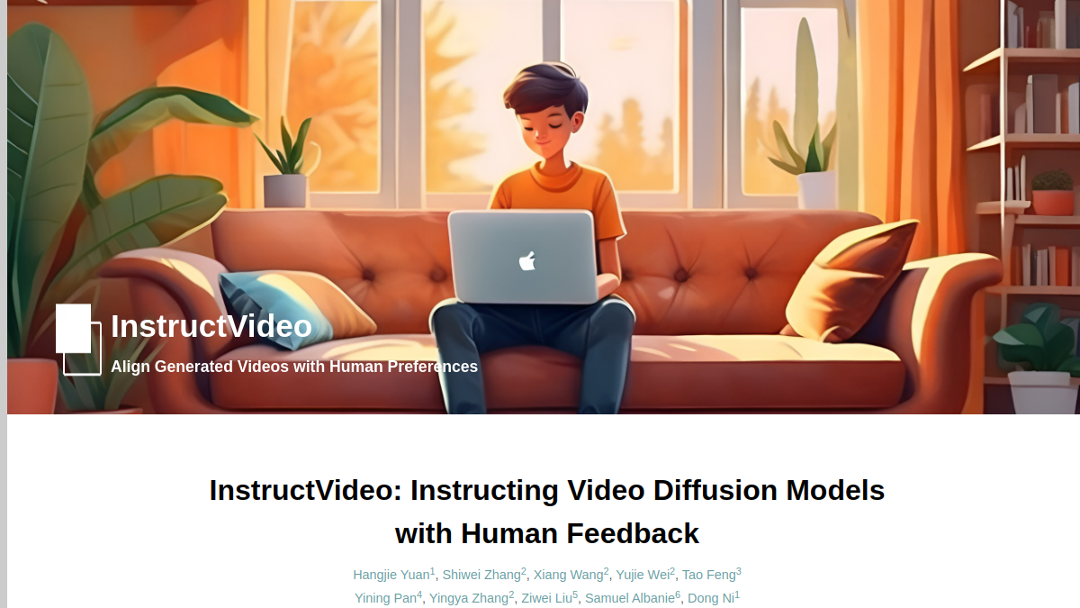 InstructVideo官网截图
