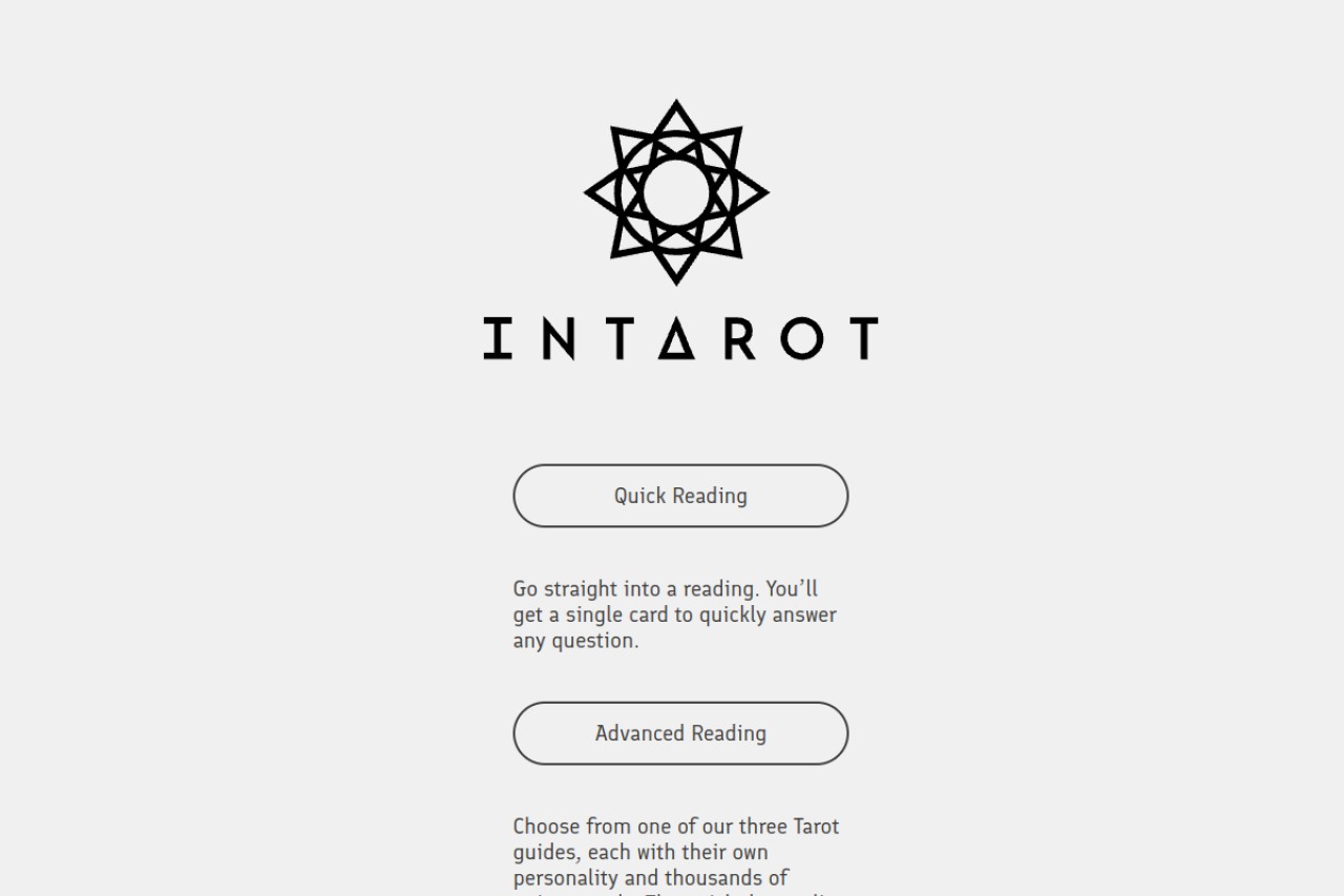 Intarot官网截图