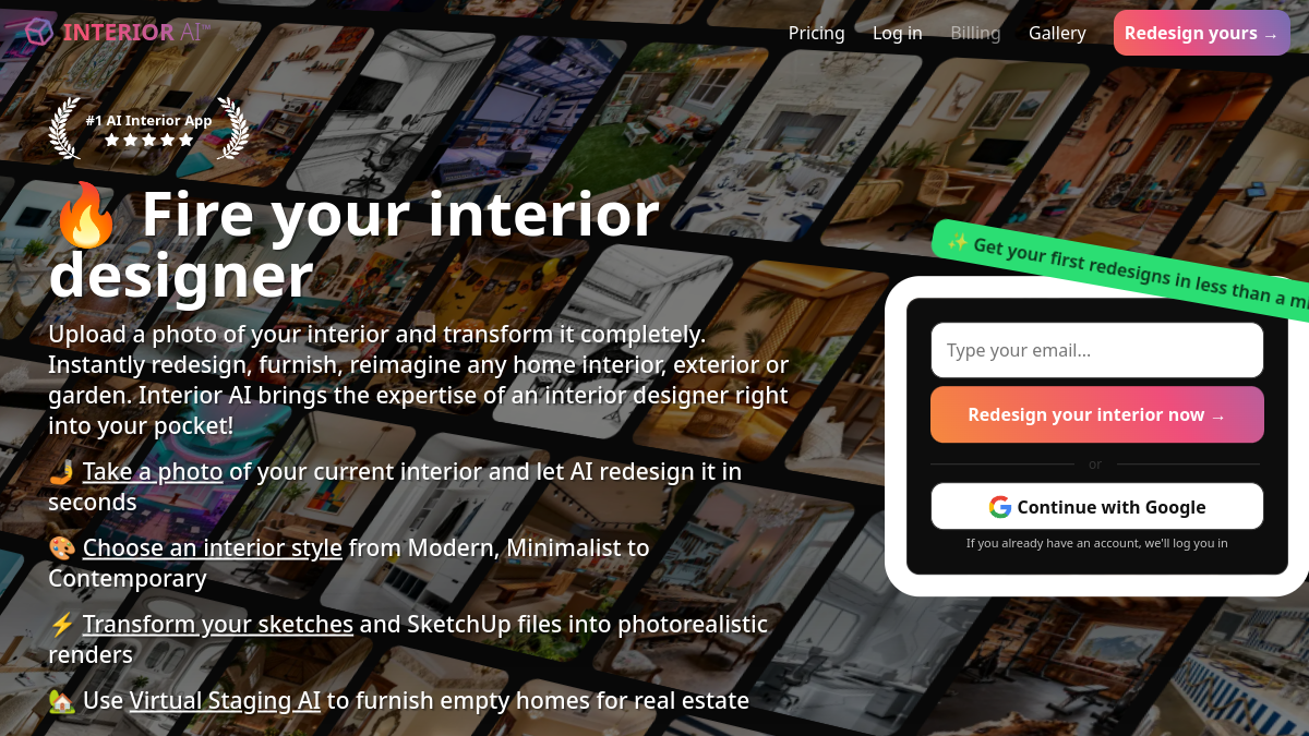 InteriorAI官网截图