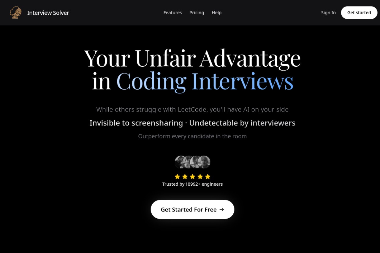 Interview Solver官网截图