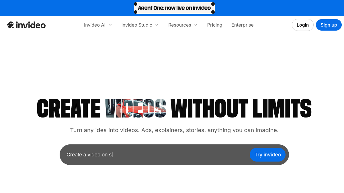 InVideo AI官网截图