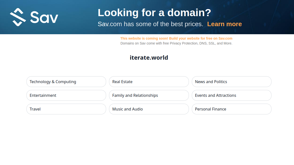 Iterate.World官网截图