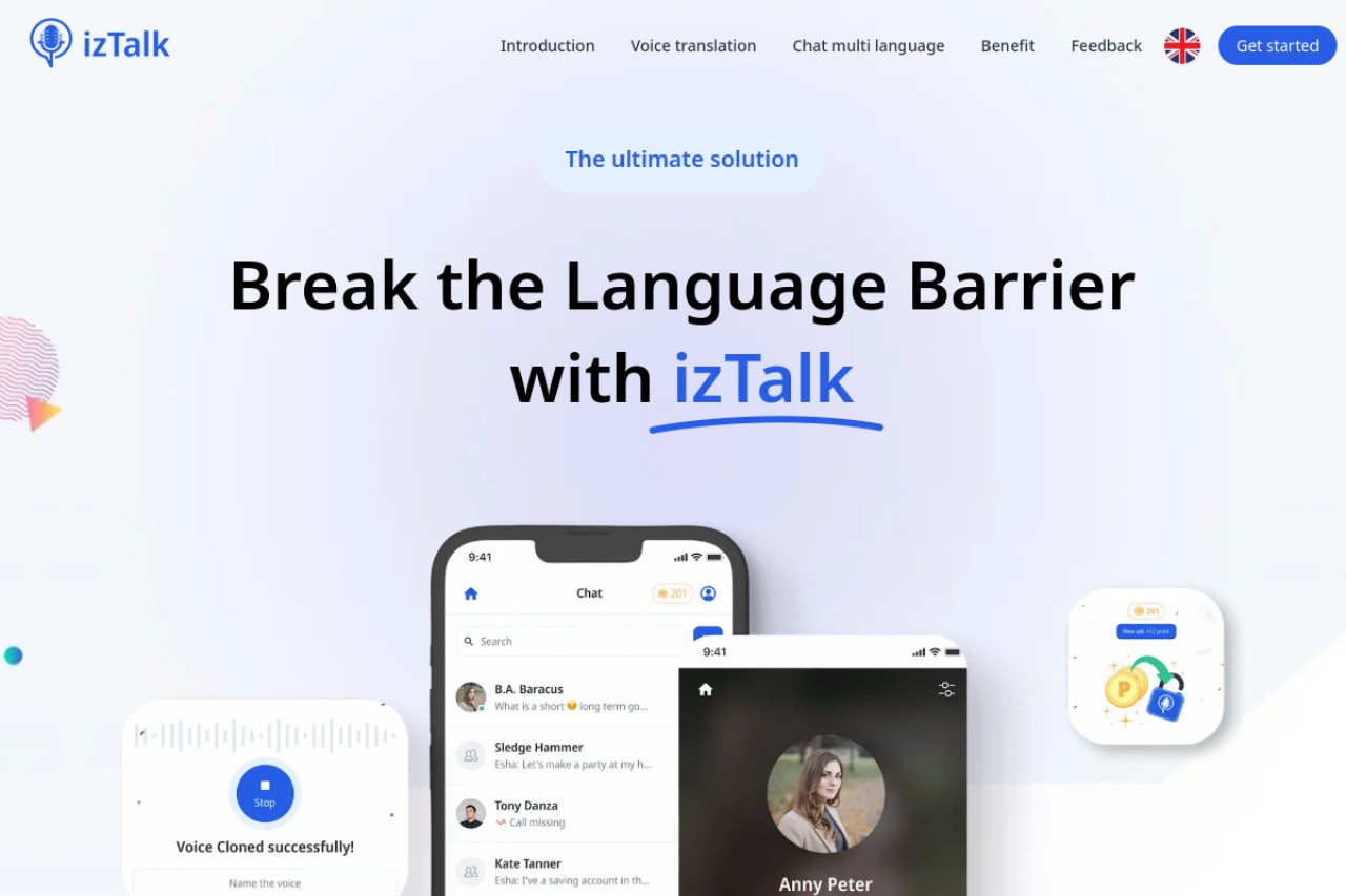 izTalk官网截图