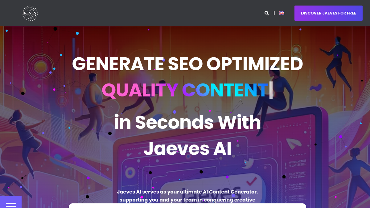 Jaeves AI官网截图