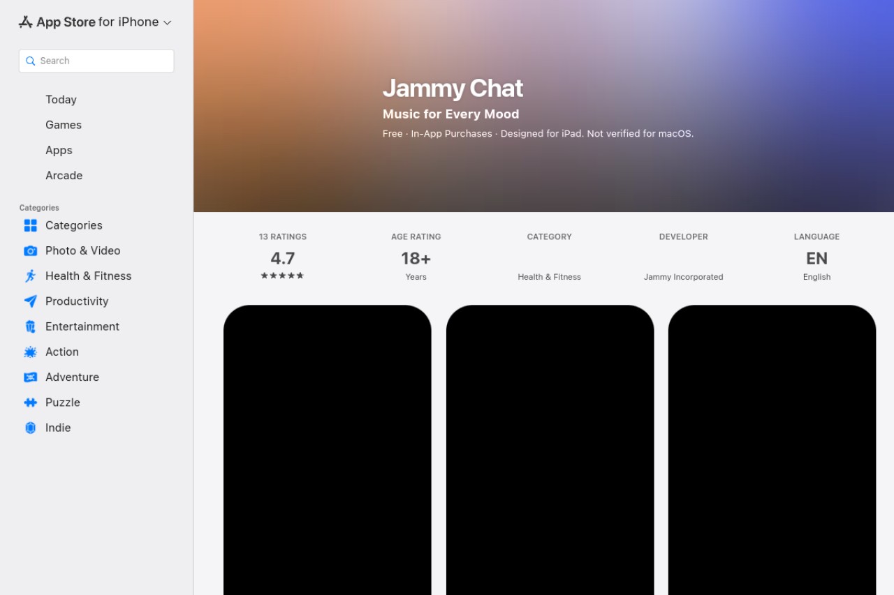Jammy Chat官网截图