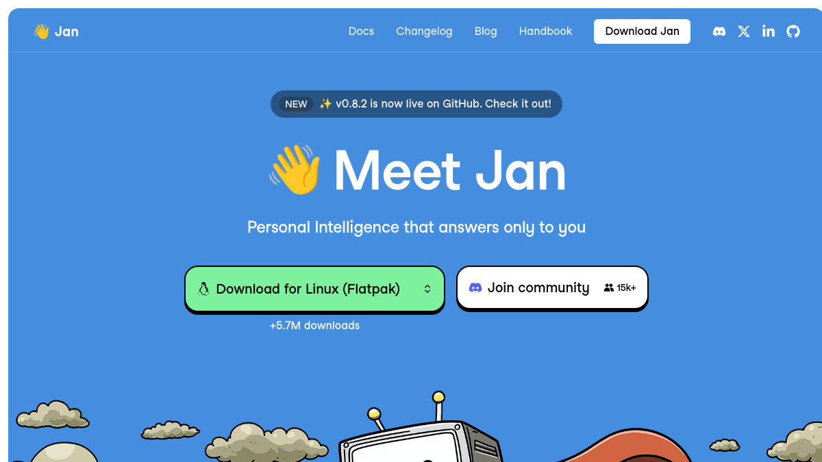 Jan官网截图
