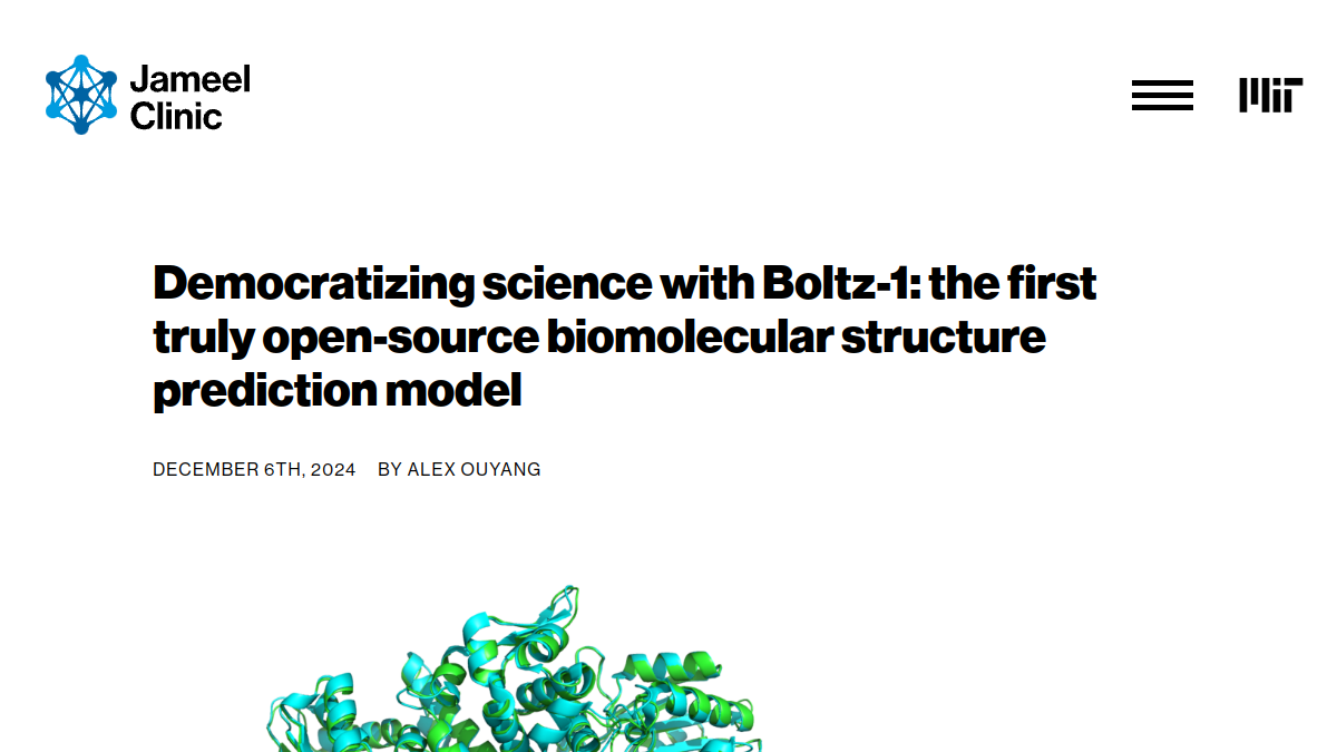 Boltz-1官网截图