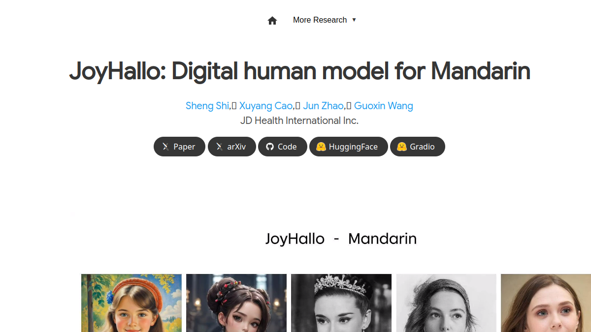 JoyHallo官网截图