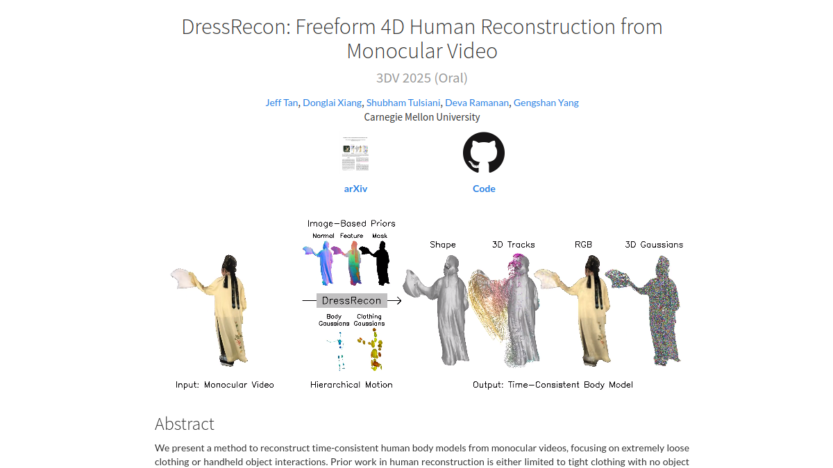 DressRecon官网截图