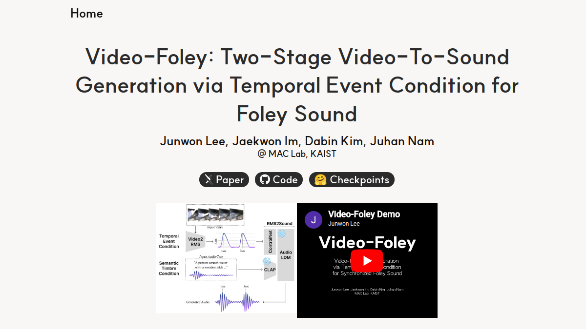 Video-Foley官网截图