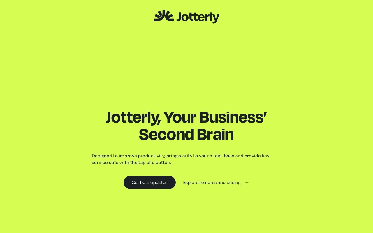 Jotterly官网截图