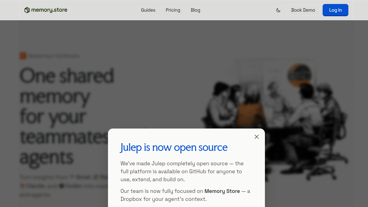 Julep AI官网截图