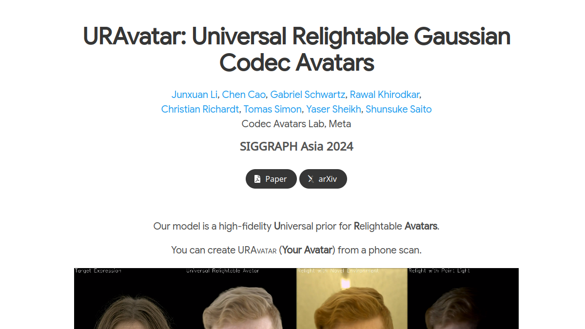 URAvatar官网截图