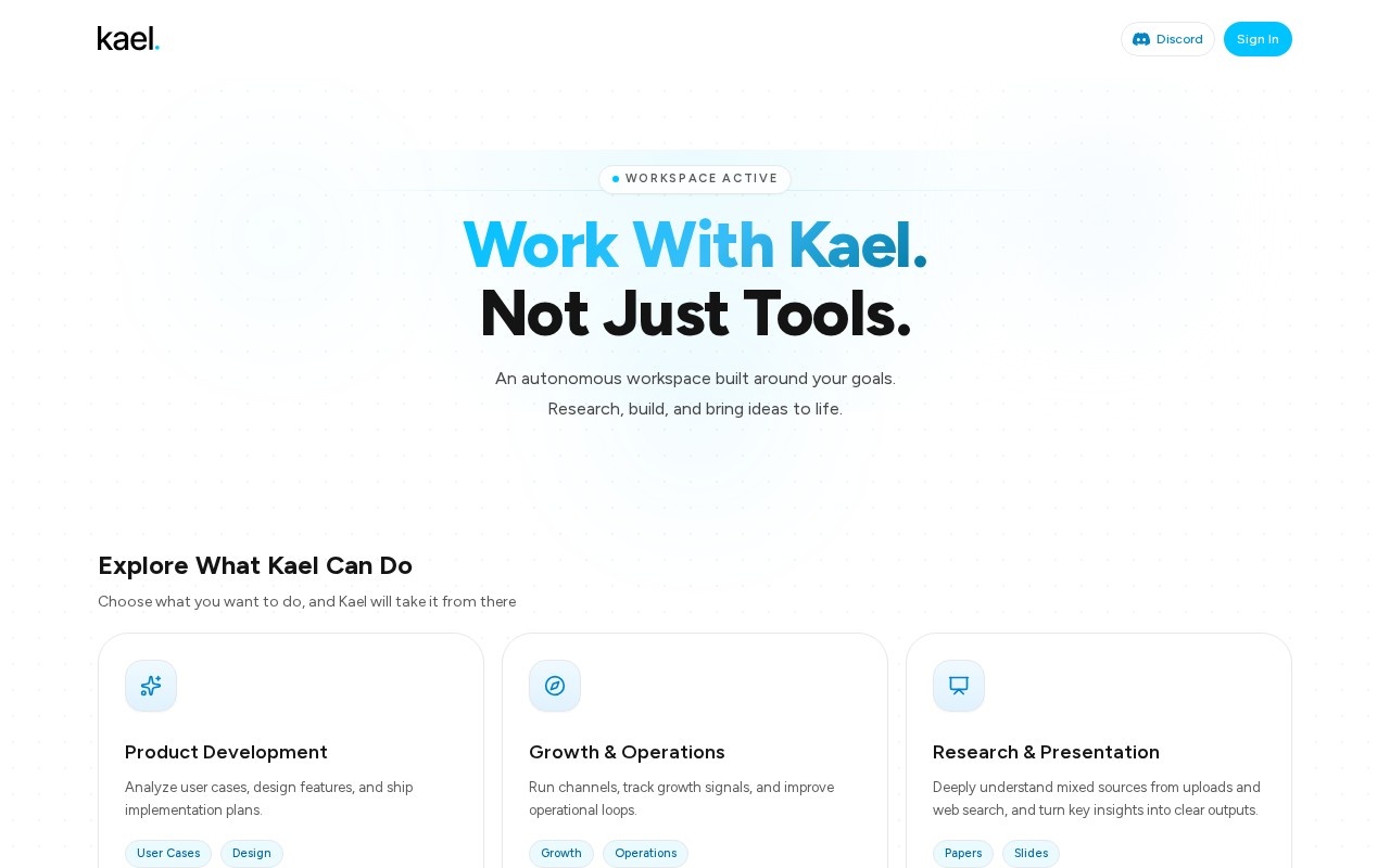 Kael — AI Assistant for Understanding and Working with Docunents官网截图