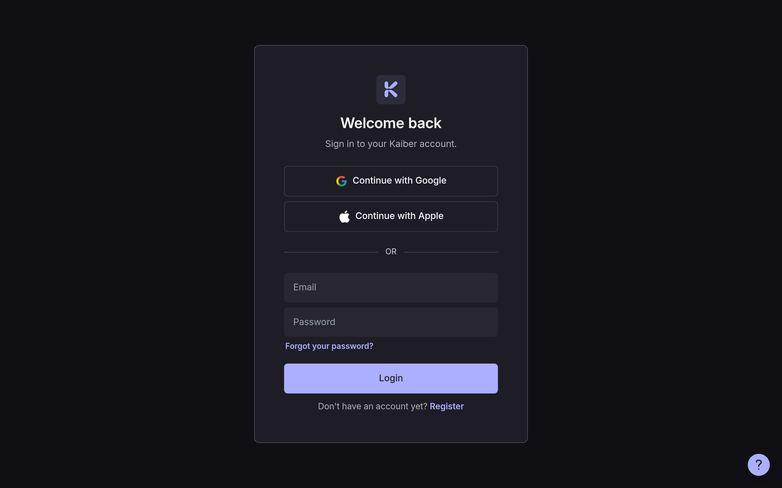Kaiber官网截图