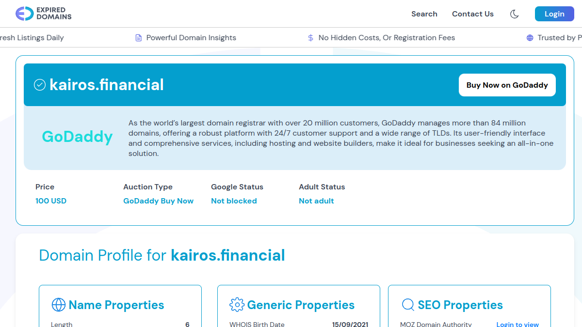 Kairos Financial官网截图