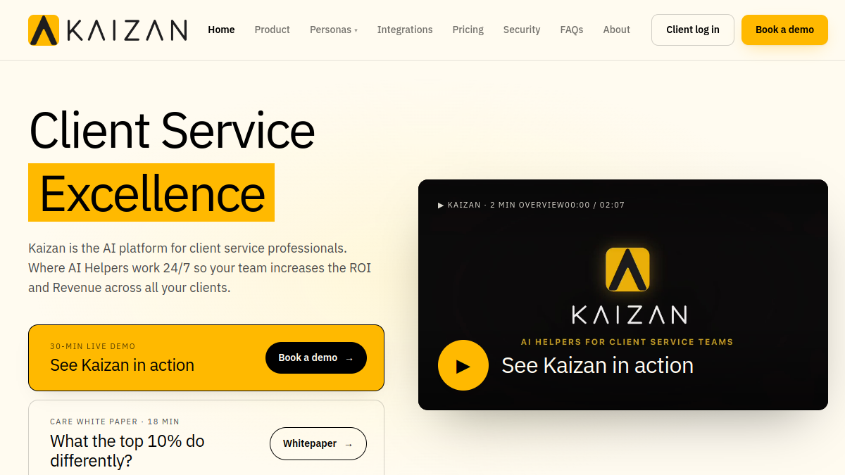 Kaizan官网截图