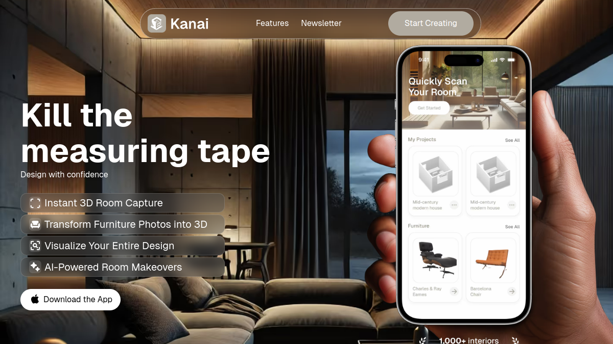 Kanai官网截图