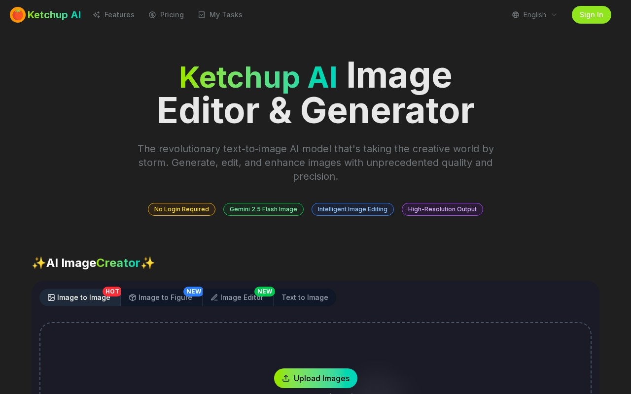 Ketchup AI官网截图