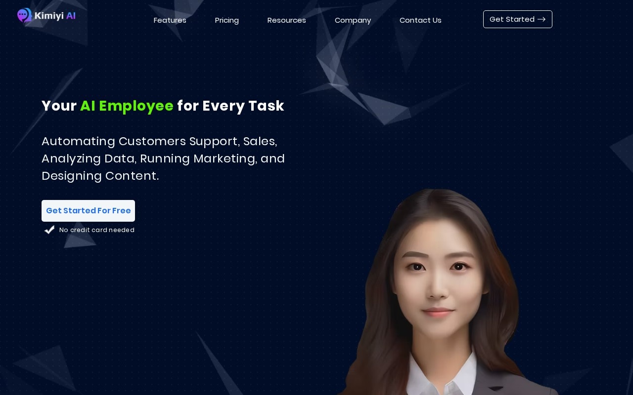 Kimiyi AI官网截图