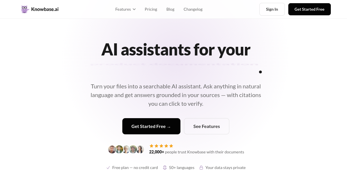 Knowbase官网截图